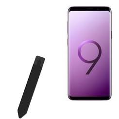 BoxWave Stylus Pouch Compatible with Samsung Galaxy S9 Plus - Stylus PortaPouch, Pen Stylii Holder Carrier Portable Self-Adhesive - Jet Black