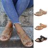 ZBYY Womens Wedge Flip Flops Open Toe Casual Flats Sandals Beach Flower Rhinestone Walking Shoes Arch Support Slide view 4