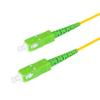 SpeedyFiberTX  2-Pack 1 Foot SC/APC to SC/APC Slim Simplex Riser OFNR Fiber Patch Cable, Corning SMF-28 Singlemode 9/125um Ultra Fiber, OS1/OS2 Compatible view 2