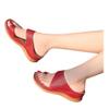 ZBYY Women Toe Ring Sandals Hollow Out Wedge Flip Flops Summer Beach Gladiator Sandals Wide Outdoor Slip On Slippers view 3