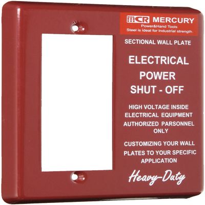 Keystone Mercury Wide Switch Plate, Burgundy, Size: Approx. W 4.5 x H 5.1 inches (11.5 x 13 cm) ME049612