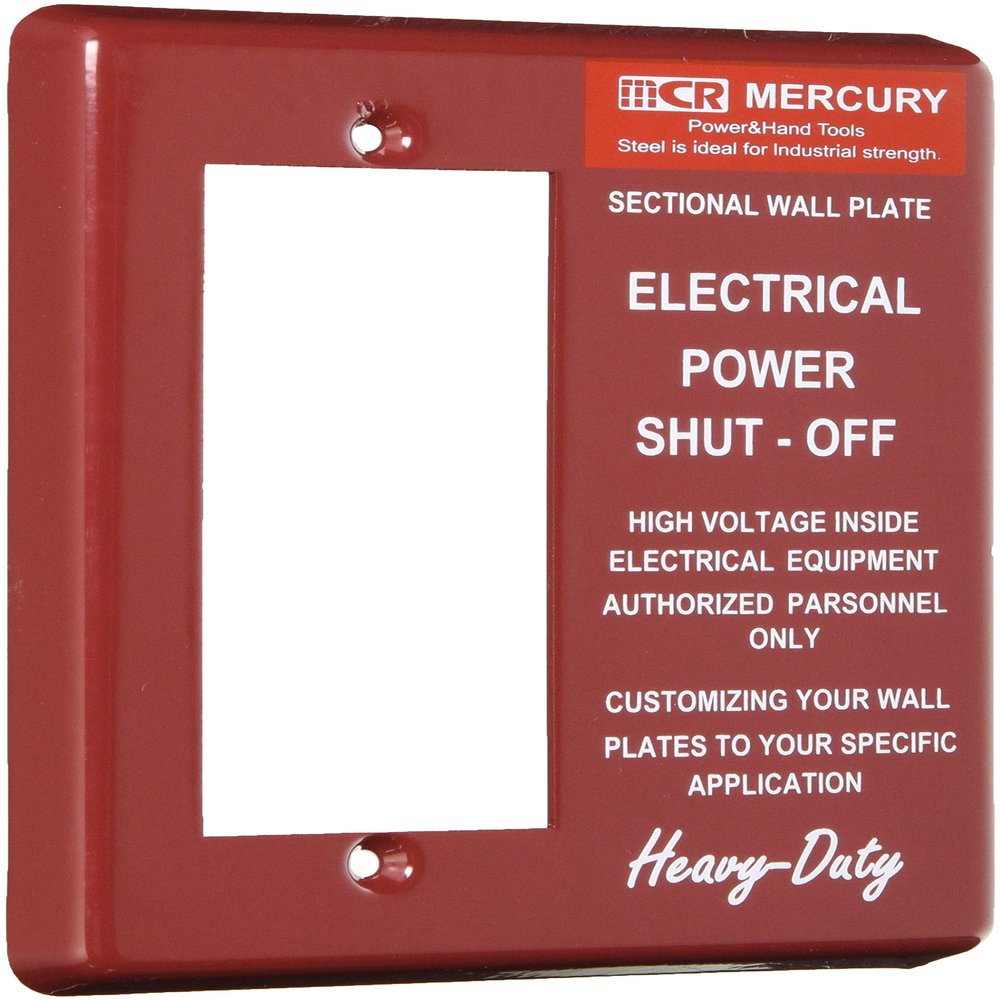 Keystone Mercury Wide Switch Plate, Burgundy, Size: Approx. W 4.5 x H 5.1 inches (11.5 x 13 cm) ME049612