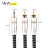 SKW High-End WG Series 3.5mm to Dual RCA Stereo Audio Cable (16.4ft/5m) - Copper & Silver Strand Cable view 4