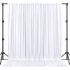 10ft x10ft WhiteSeamless Durable Backdrop for Party, Wedding, Baby Shower, Birthday, Graduation, Exhibition Decoration Photography Bridal Shower Drape Photo Booth Home Curtain view 1