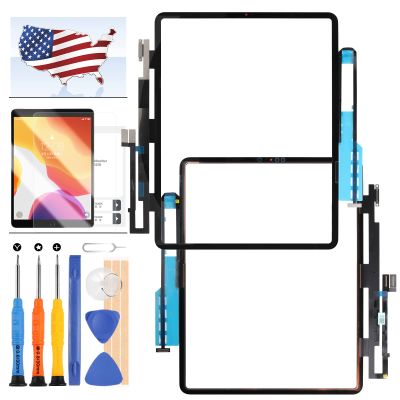 Screen Replacement for iPad Pro 12.9 3rd Gen Touch Screen Panel Digitizer Glass Repair Kits Compatible with for iPad Pro 12.9 A1876 A2014 A1895 A1983 with Tempered Glass and Tools(Not LCD)