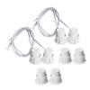 Aoje-Link RC-36 NO Recessed Wired Security Window Door Contact Sensor Alarm Magnetic Reed Switch for Home Security Access Control and Burglar Alarm Systems White 4pcs view 1