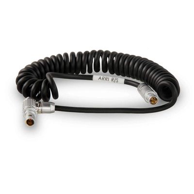 SZRMCC Fischer 3 Pin to 7 Pin Run Stop Cable for ARRI Alexa Mini LF Amira Camera to Tilta Right Side Wooden Handle 2.0 Tiltaing Recording Handle (Coiled Cable)