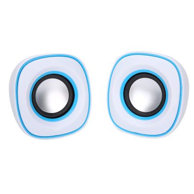 753 Computer Speakers, jt2605 USB Mini Portable Speaker with Stereo Sound, 3.5 mm Audio Plug, Small Wired External Laptop Speakers