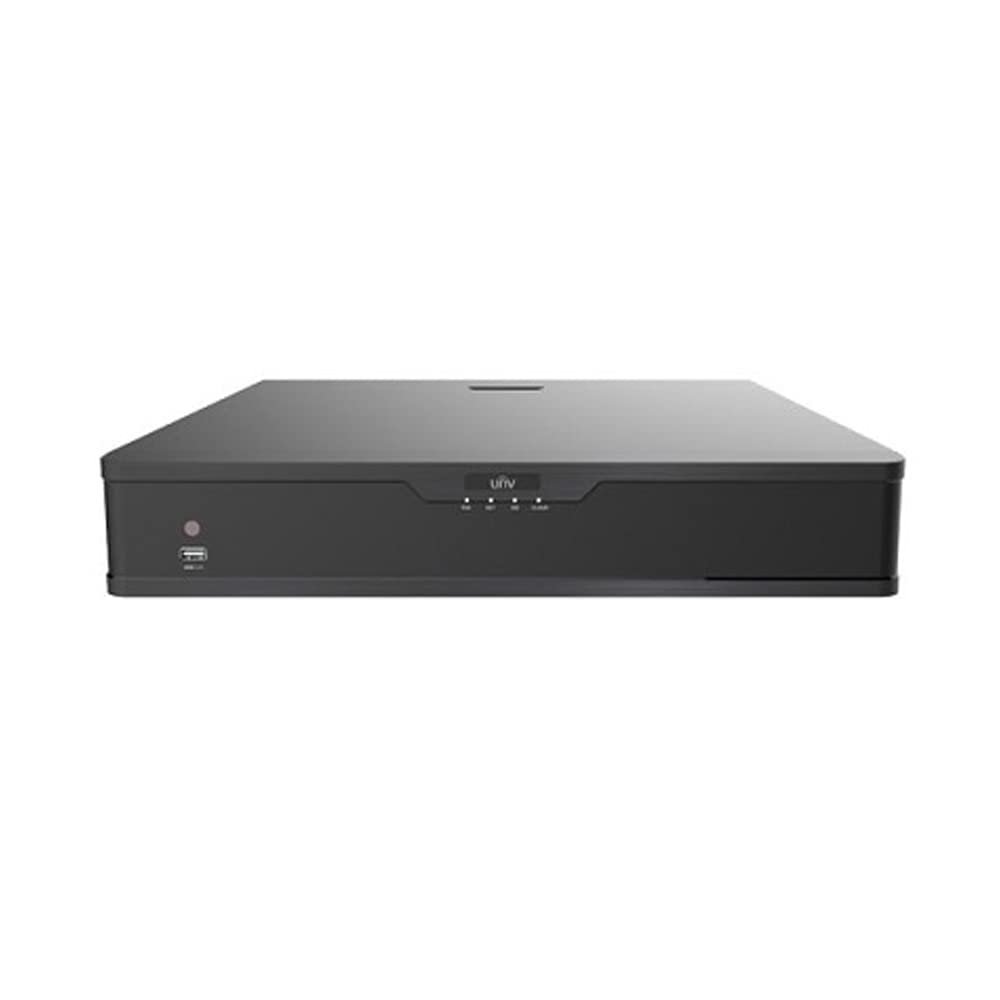 Uniview NVR304-32S-P16 32-Channel NVR (8MP/6MP/5MP/4MP/3MP/1080p/960p/720p/D1/2CIF/CIF) Network Video Recorder 8M Resolution Recording with Supports 4 SATA HDD Up 14TB Each (Not Included)