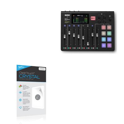 BoxWave Screen Protector Compatible with RODECaster Pro Integrated Podcast Production Studio - ClearTouch Crystal (2-Pack), HD Film Skin - Shields from Scratches