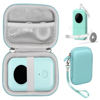 CaseSack Label Printer case for NiiMbot D11 2021 Portable Label Printer, Phomemo D30, D35 Portable Mini Thermal Bluetooth Label Maker, mesh Pocket for Label Tape and Charge Cord