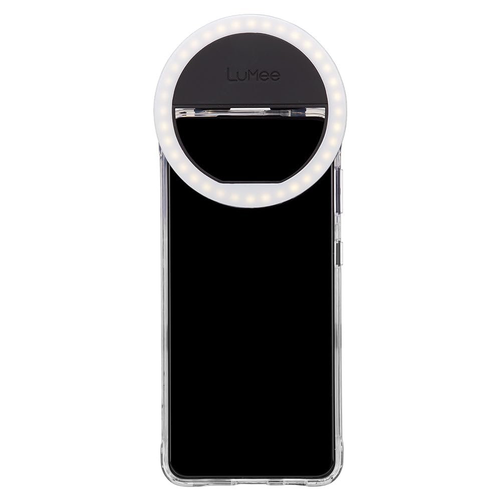 Lumee Studio Clip Light - LED Ring Light for Laptops, Monitors, Smartphones, Tablets - Portable and Rechargeable - Black
