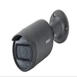Hanwha Techwin LNO-6012R 2MP IR WDR Outdoor Network PoE Bullet Camera with Night Vision 30fps@ All Resolutions, 2.8mm Fixed Lens, RJ45 Connection