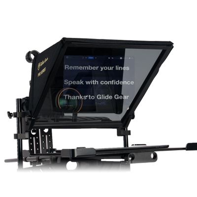 Glide Gear TMP 1000 Teleprompter All Camera & Smartphones, Tablets 17" Glass, Tray, Hard Case, No Assembly