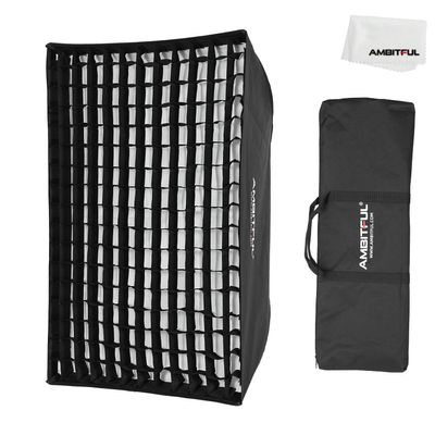AMBITFUL FW60x90 60x90cm Wabengitter Bowens Softbox, mit Wabengitter + Tragetasche, fr Bowens Mount Lampe (FW60x90/23''x 35'')