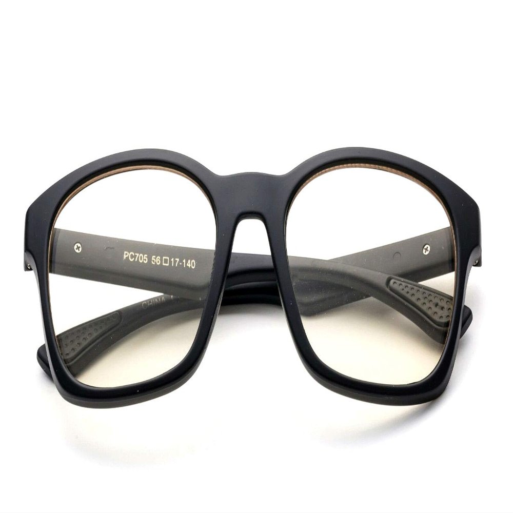 Men Women Blue Light Filter Protection Glasses UV 100% (Matte Black)