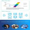 Men Women Blue Light Filter Protection Glasses UV 100% (Matte Black) view 3