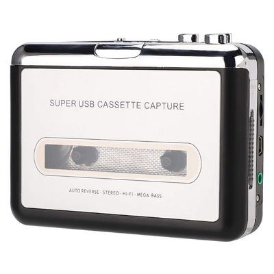 Cassette to MP3 Converter,Portable Tape Player Captures MP3 Audio Music via USB Used for Convert Your Old Songs to MP3 Suitable for Laptops and Computers