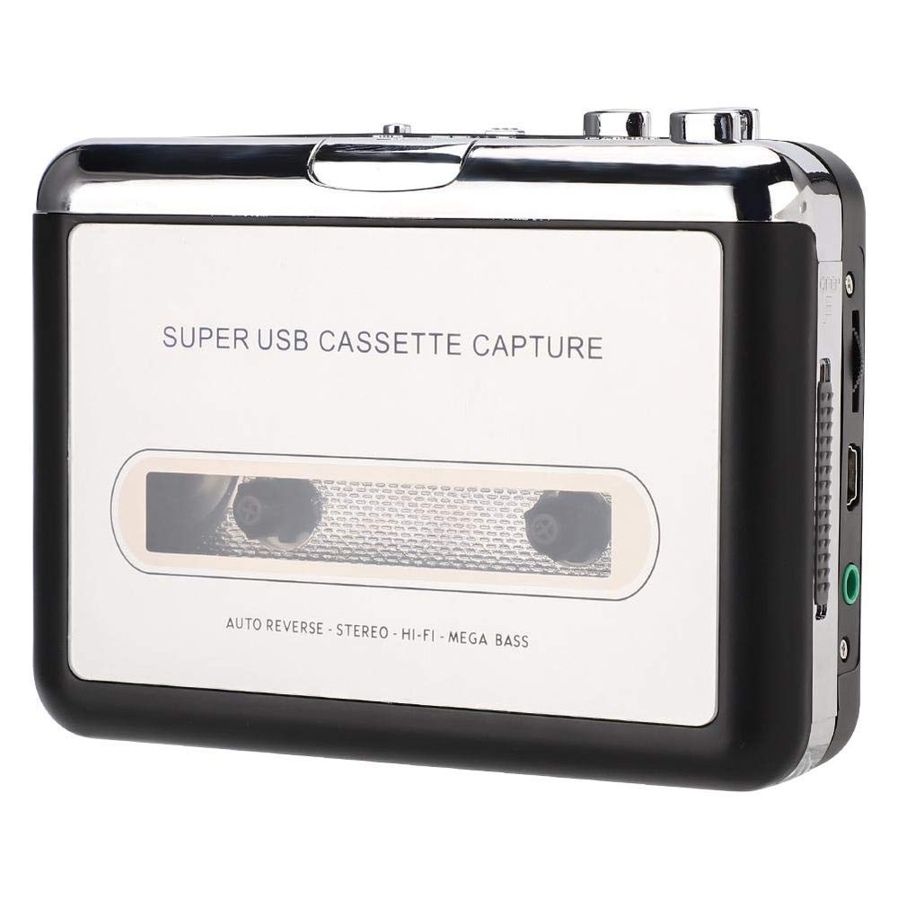 Cassette to MP3 Converter,Portable Tape Player Captures MP3 Audio Music via USB Used for Convert Your Old Songs to MP3 Suitable for Laptops and Computers