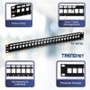 TRENDnet 24-Port Blank Keystone 1U Patch Panel, 20-Pack Bundle, 1U 19" Metal Rackmount Housing, Recommended with TC-K25C6 & TC-K50C6 Cat6 Keystone Jacks (Sold Separately), Black, TC-KP24-20 view 2
