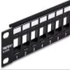 TRENDnet 24-Port Blank Keystone 1U Patch Panel, 20-Pack Bundle, 1U 19" Metal Rackmount Housing, Recommended with TC-K25C6 & TC-K50C6 Cat6 Keystone Jacks (Sold Separately), Black, TC-KP24-20 view 4