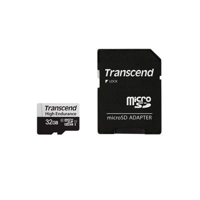 Transcend 32GB 350V(uSD Card), Micro SD, Memory Card, U1, Full HD, Up to 100MB/s, for Camera and Drones - TS32GUSD350V