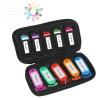 vellgo USB Flash Drive Case Soft Material Thumb Drive Holder case, USB Drive Holder Organizer, Portable Electronic Accessories Bag for USB Memory Stick with 10 Slots view 1