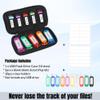 vellgo USB Flash Drive Case Soft Material Thumb Drive Holder case, USB Drive Holder Organizer, Portable Electronic Accessories Bag for USB Memory Stick with 10 Slots view 3