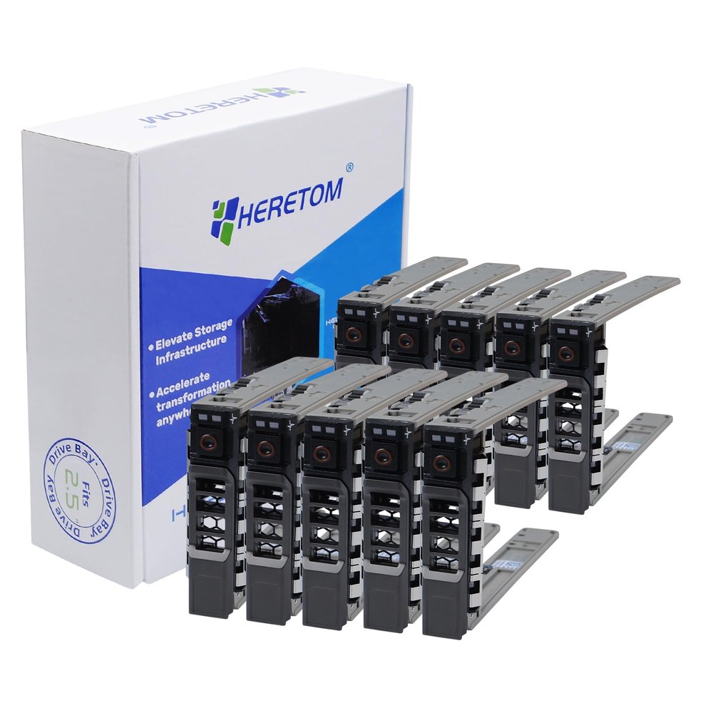 10PCS,2.5" Hard Drive Tray Caddy for Dell PowerEdge Server - T440 T640 R330 R430 T430 R630 T630 R730 R730XD R830 R930 for G176J and 0G176J