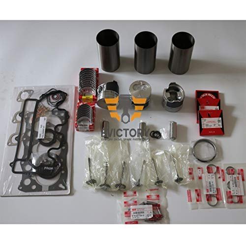 for Isuzu 3LB1 Engine Overhaul Rebuild kit + Valve Water Pump Connecting Rod