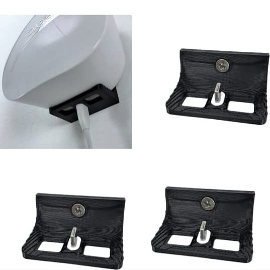 Wall Mount Bracket Holder for Eero Mesh Wi-Fi Router/Extender Hidden 3-Pack Black