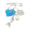Mermaid Rear View Mirror Charm - Sea Glass Rearview Hanger Diffuser - Adult Mermaid Gifts view 1