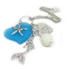 Mermaid Rear View Mirror Charm - Sea Glass Rearview Hanger Diffuser - Adult Mermaid Gifts view 3