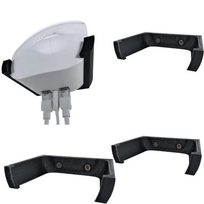 Wall Mount Bracket Holder for Eero Mesh Wi-Fi Router/Extender Holster Style Black 3 Pack