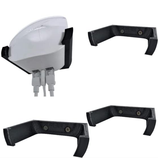 Wall Mount Bracket Holder for Eero Mesh Wi-Fi Router/Extender Holster Style Black 3 Pack
