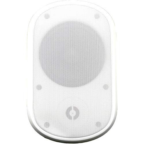 Speco SPCE5OTW 5.25" Indoor/Outdoor Wall-Mount Speaker, White with Transformer