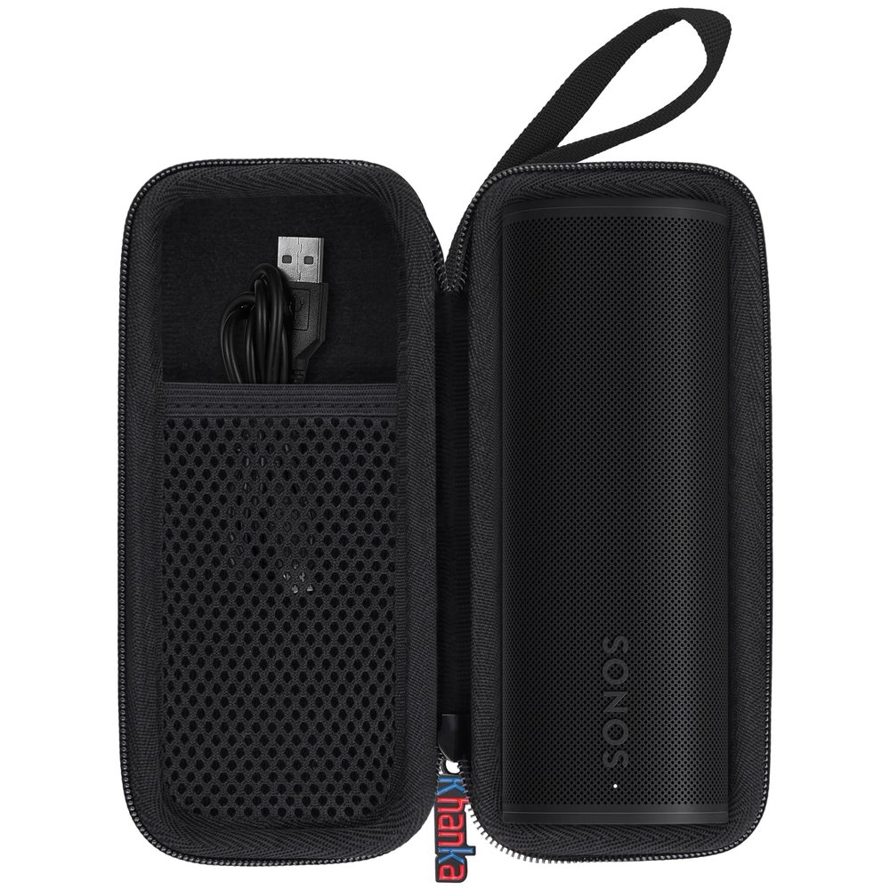 khanka Hard Travel Case Replacement for Sonos Roam 2 / Sonos Roam/Roam SL Portable Smart Bluetooth Speaker (Inside Black)