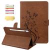UUcovers Case for Samsung Galaxy Tab S8 2022/Tab S7 2020 (11 inch) (SM-X700/X706/T870/T875/T876/T878) with [Auto Wake/Sleep] Stand Folio Embossed PU Leather Wallet Smart Cover, Brown Butterfly Fower view 1