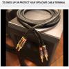 Cable Pants, Speaker Wire Pants ( 12mm- 2x 5.5mm , Black ) Dressing Up Or Protecting Your Speaker Cables (4-Pack) view 4
