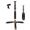 Koolehaoda Camera Aluminum Monopod with Metal Tripod Base.6 Sections 46-177cm/18-69inch Adjustable, Leg Diameter 28mm,up to 6kg /13lbs view 1