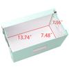 Snap-N-Store Vinyl 45 Record Box, for 45 RPM Vinyl Storage, 8.25 x 7.5 x 14.5 Inches, Mint, SNS02417 view 4