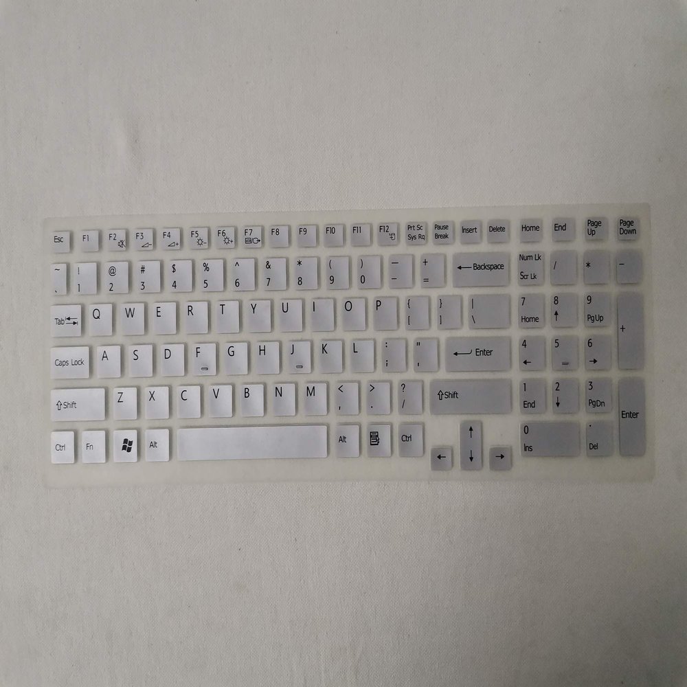 Keyboard Skin Protector Cover for Sony vaio Vaio VPC-F21 VPC-F22 VPC-F23 VPC-F24 VPCF217HG VPC-F24M1E VPCF219FJ VPCF23AJ VPCF21AFJ VPCF24AJ VPCF21AGJ VPCF22AJ (Silver)