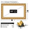 Ornate Gold 55" Premiere Deco TV Frame - Compatible ONLY with Samsung The Frame TVs (Fits 2021-2026, LS03A, LS03B, LS03C, LS03D, LS03FA) view 4
