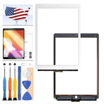 A-MIND For iPad Pro 12.9 2015 1 1st Genertaion Touch Screen Replacement A1652 A1584 TouchScreen Digitizer Sensor Panel Lens Kit,Including Tempered Glass with Free Repair Tools(Without LCD) (White)