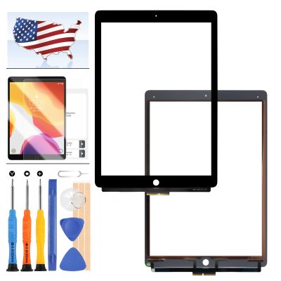 for iPad Pro 12.9 2015 1 1st Genertaion Touch Screen Replacement A1652 A1584 Touchscreen Digitizer Sensor Panel Lens Kit,Including Tempered Glass with Free Repair Tools(Without LCD) (Black)
