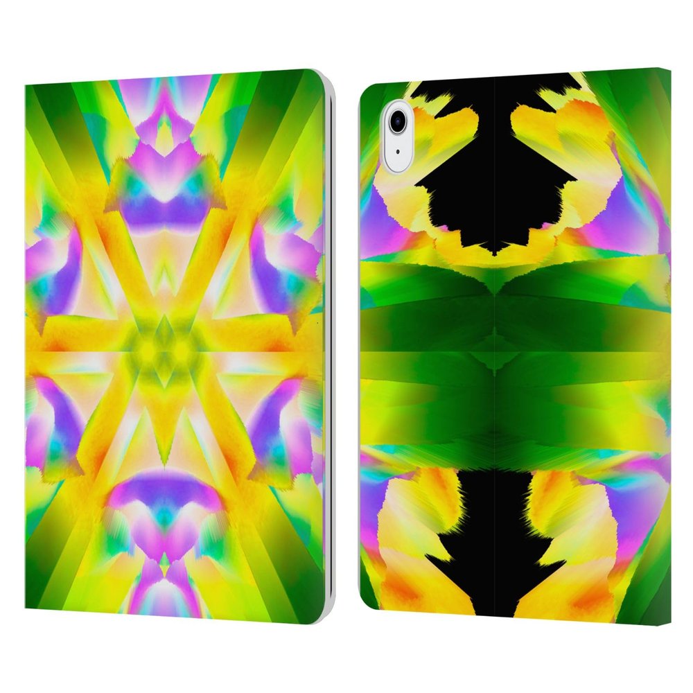 Head Case Designs Officially Licensed Haroulita Spring Time Abstract Art Leather Wallet Case Compatible with Apple iPad Air 11 2020/2022/2024/2025