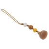 Hemobllo Phone Charm Pendant - Lotus Jade Phone Strap Charm Pendant Beaded Lanyard Hanging Ornament Keychain Decorations for Car Key U Disk view 1