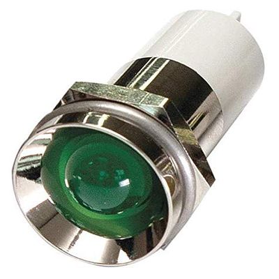 Protrude Indicator Light,Green,24Vdc