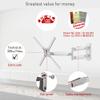 Barkan Long White TV Wall Mount, 13-65 inch Full Motion Articulating - 4 Movement Flat/Curved Screen Bracket, Holds up to 79lbs, Extremely Extendable, Fits LED OLED LCD (BM343XLW) view 3