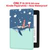 Youngme martshell case for 2018 All-New Kindle Paperwhite with 2pcs Hand Straps, Suitable for Small Hand Person/Wake for 10th Generation Kindle Paperwhite and Tiny Palm People (Whale) view 2
